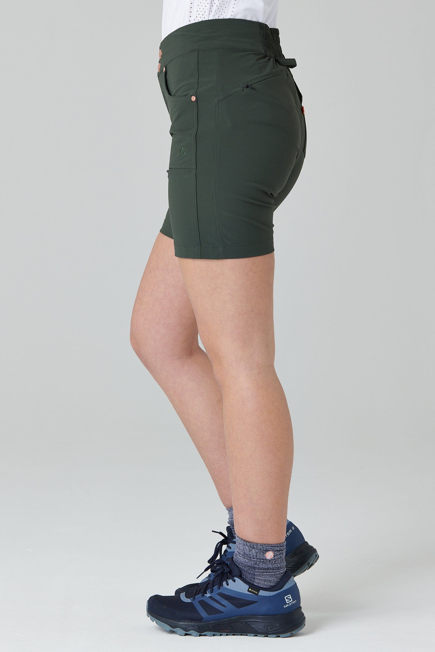 Mid Length Trek Shorts - Deep Khaki