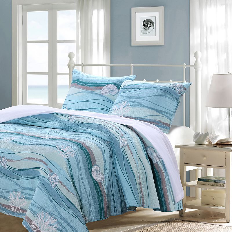 Greenland Home Fashions Maui Quilt Set