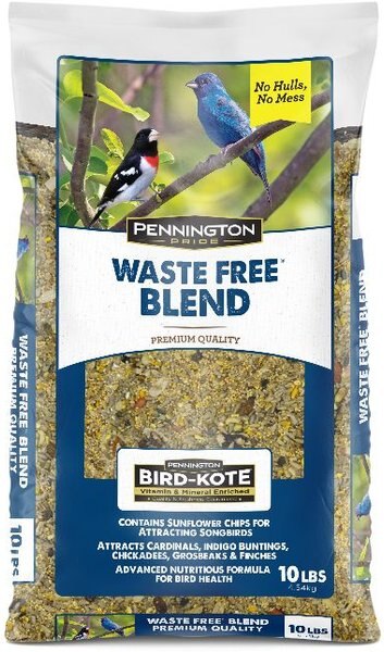 Pennington Pride Waste Free Blend Bird Food， 10-lb bag