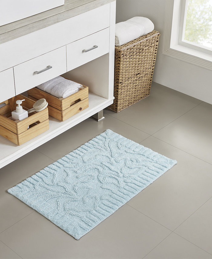 Seventh Studio Define Scroll Cotton Bath Rug 20 x 30