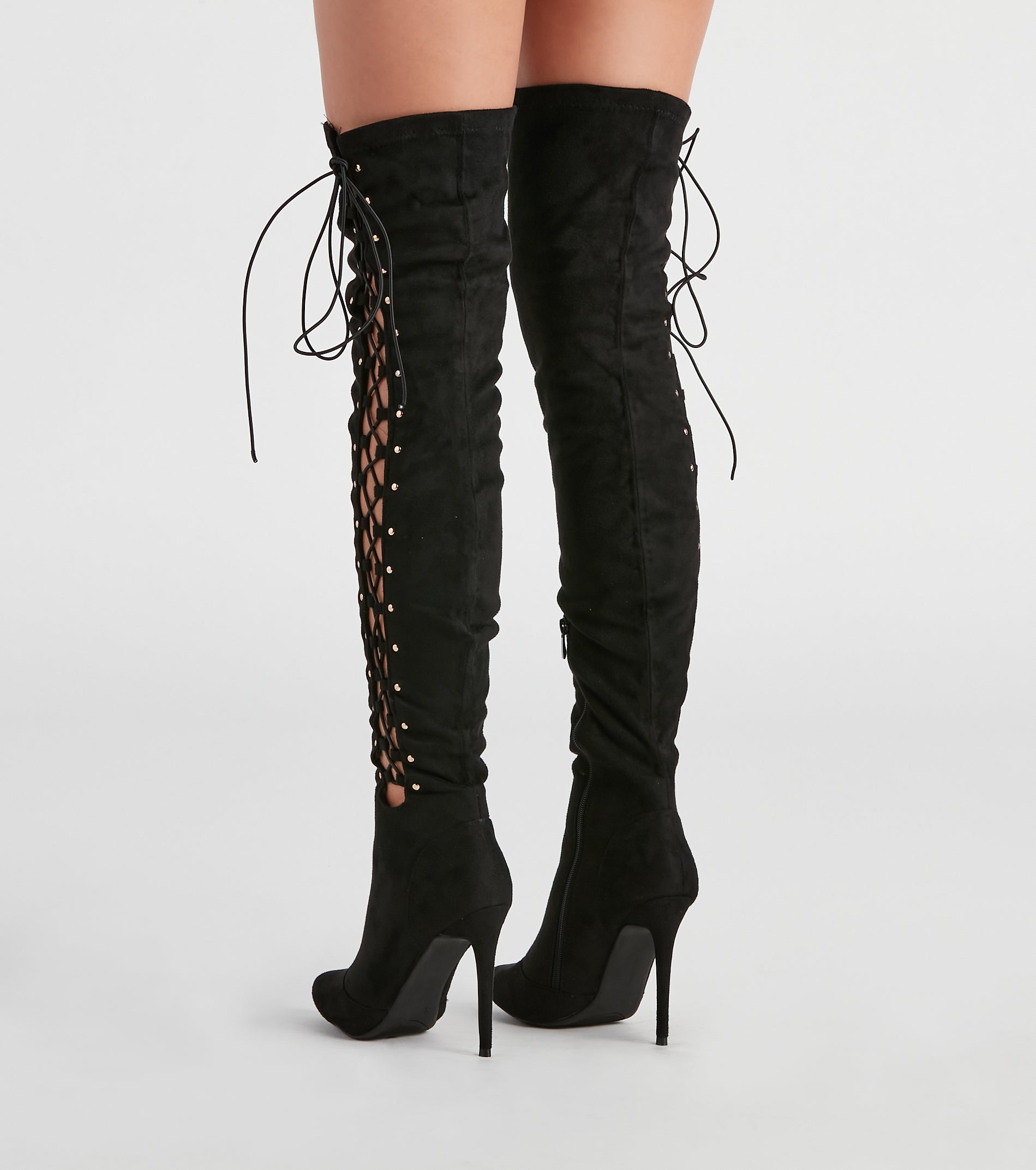 My Scene Lace Up Over The Knee Boots