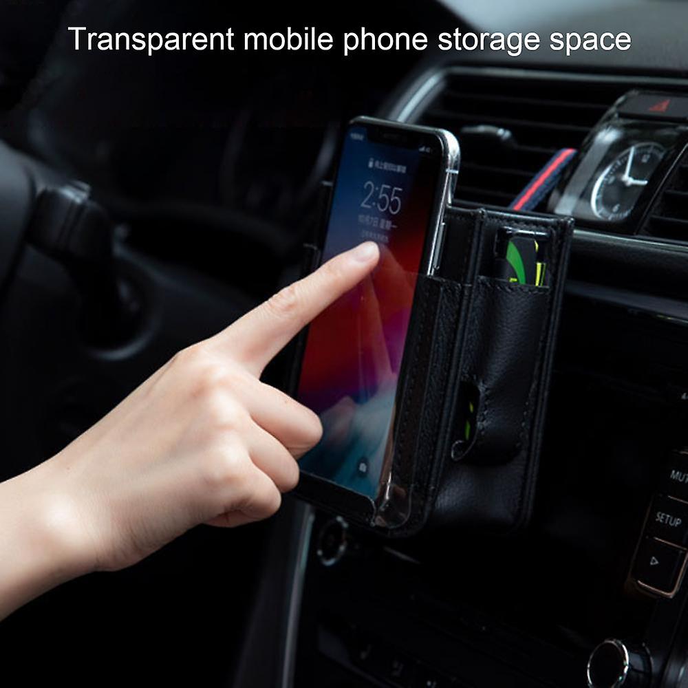 Car Air Outlet Pocket Multi-use Cellphone Hanging Storage Bag Vehicle Organizer Interior Accessories Car