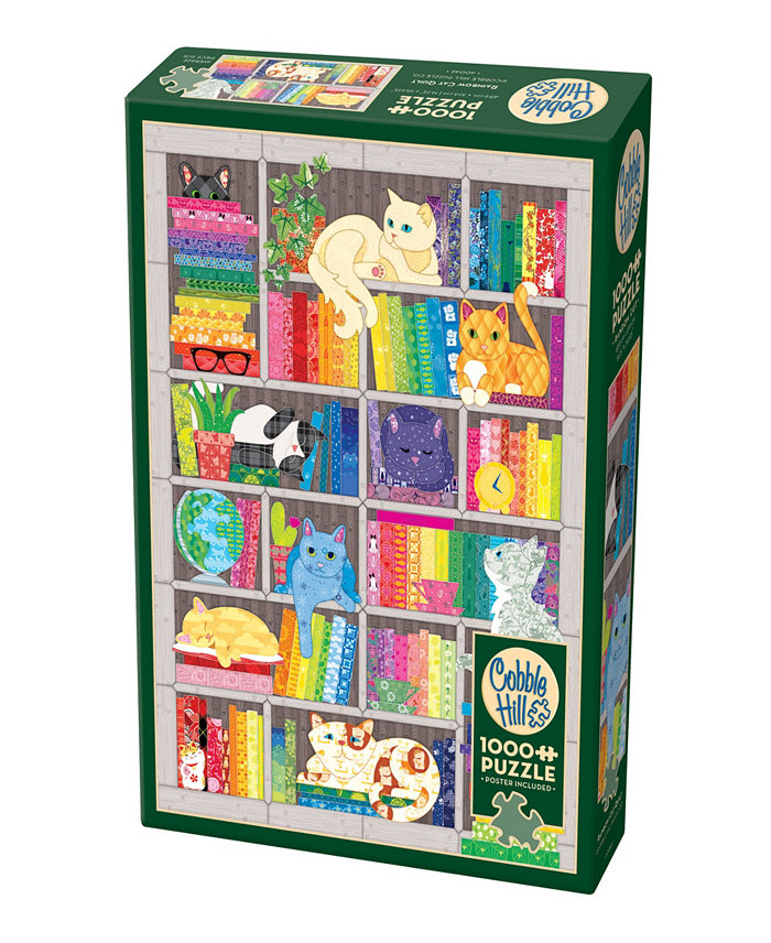 Cobble Hill Rainbow Cat Quilt Puzzle