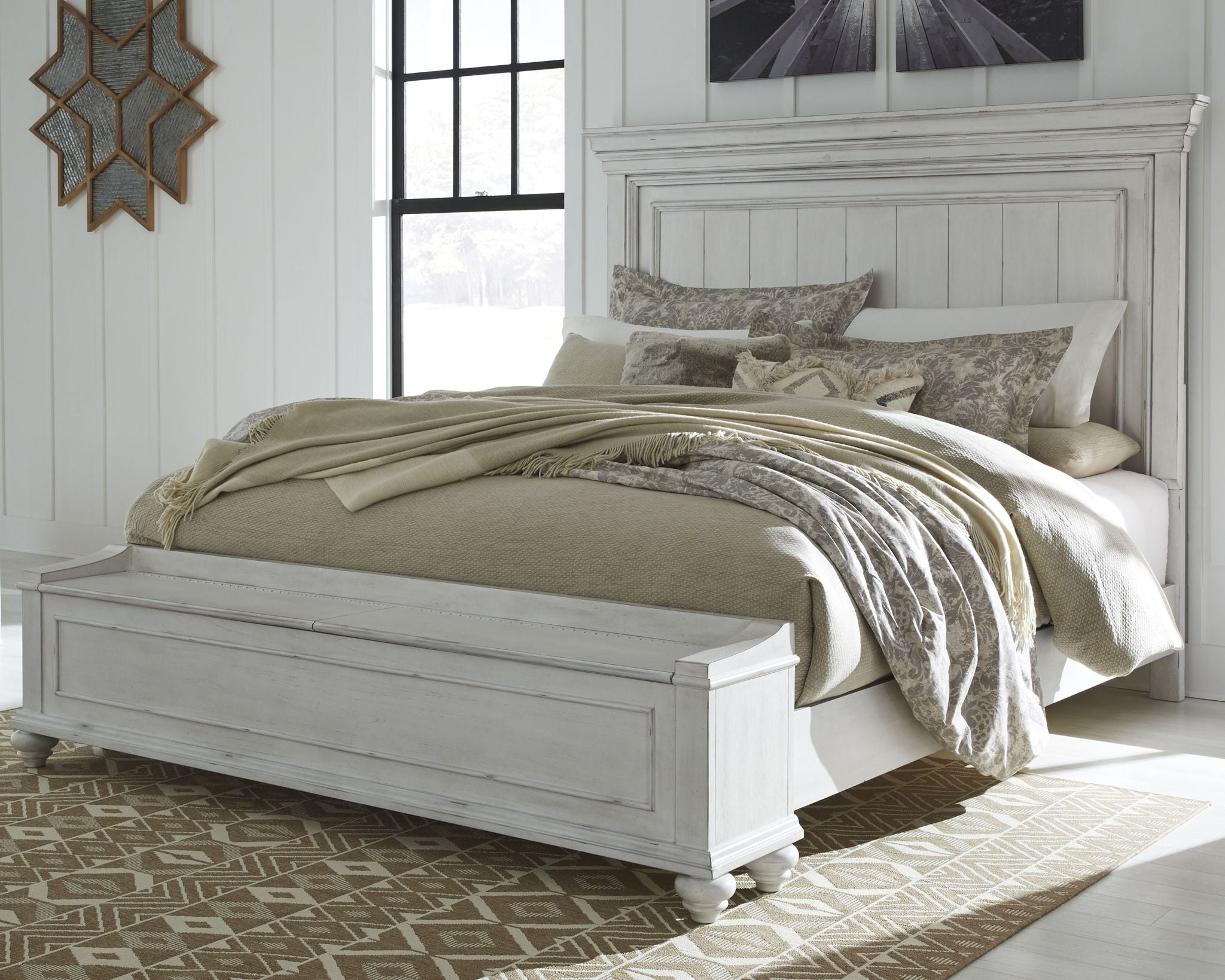 Kanwyn King Storage Panel Bed