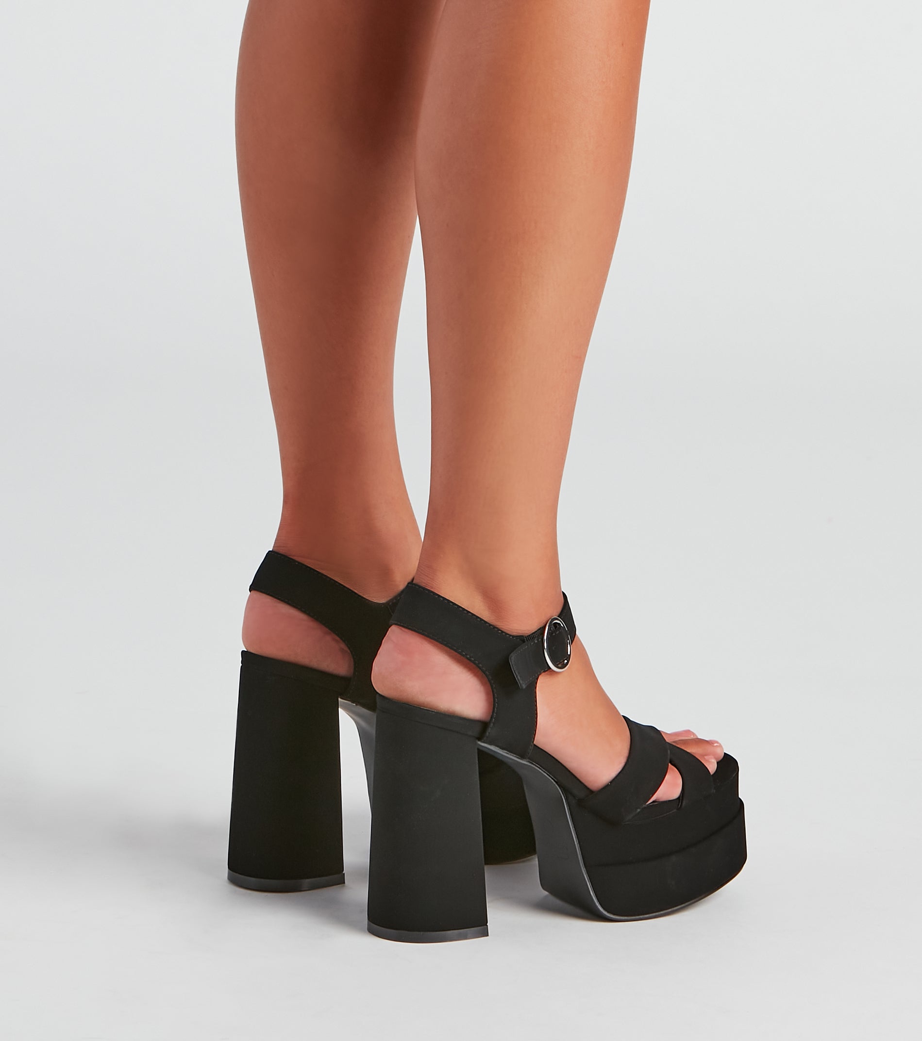 Extra Spicy Nubuck Platform Heels