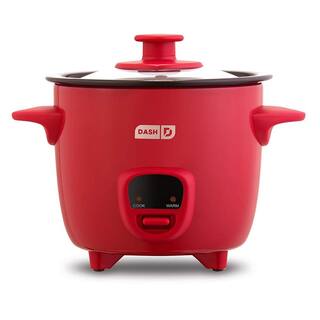 Dash Mini 16-oz. 2-Cup Rice Cooker in Red with Keep Warm Setting 985119608M