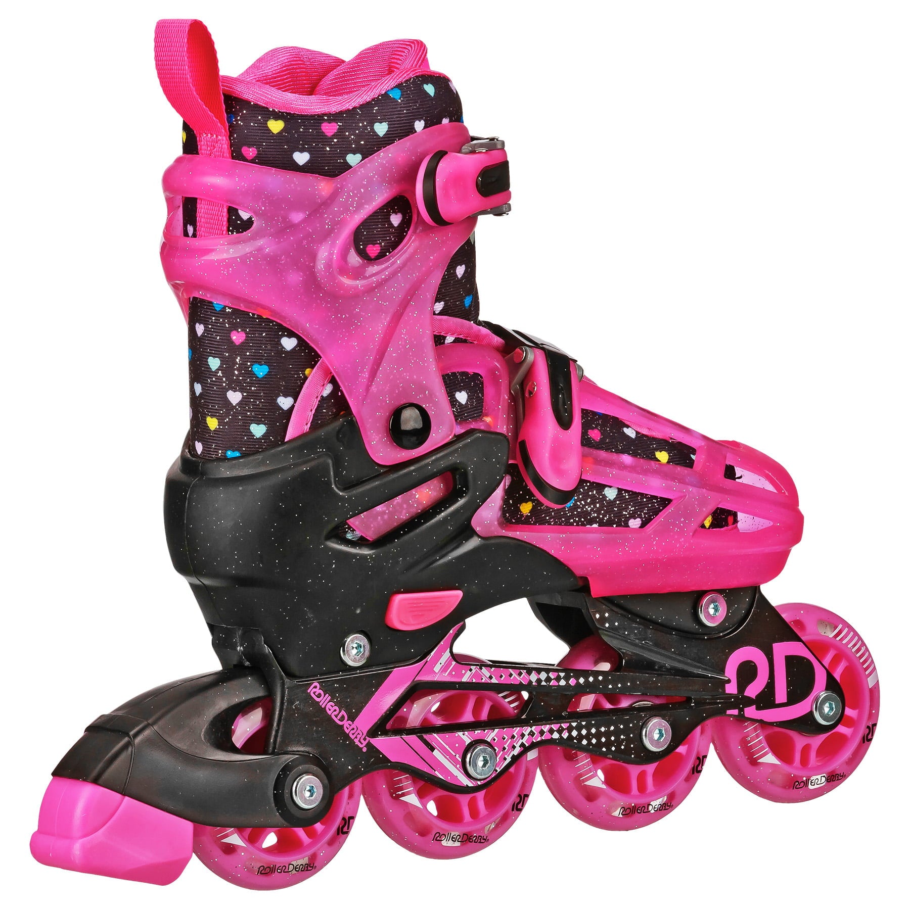 Roller Derby 2n1 Adjustable Roller/Inline Girls Skates Medium (3-6)