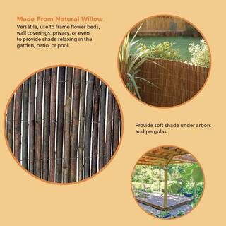 Harbor Gardens 13 ft. L x 3 ft. 3 ft. H Decorative Garden Willow Wood Fencing R648HG