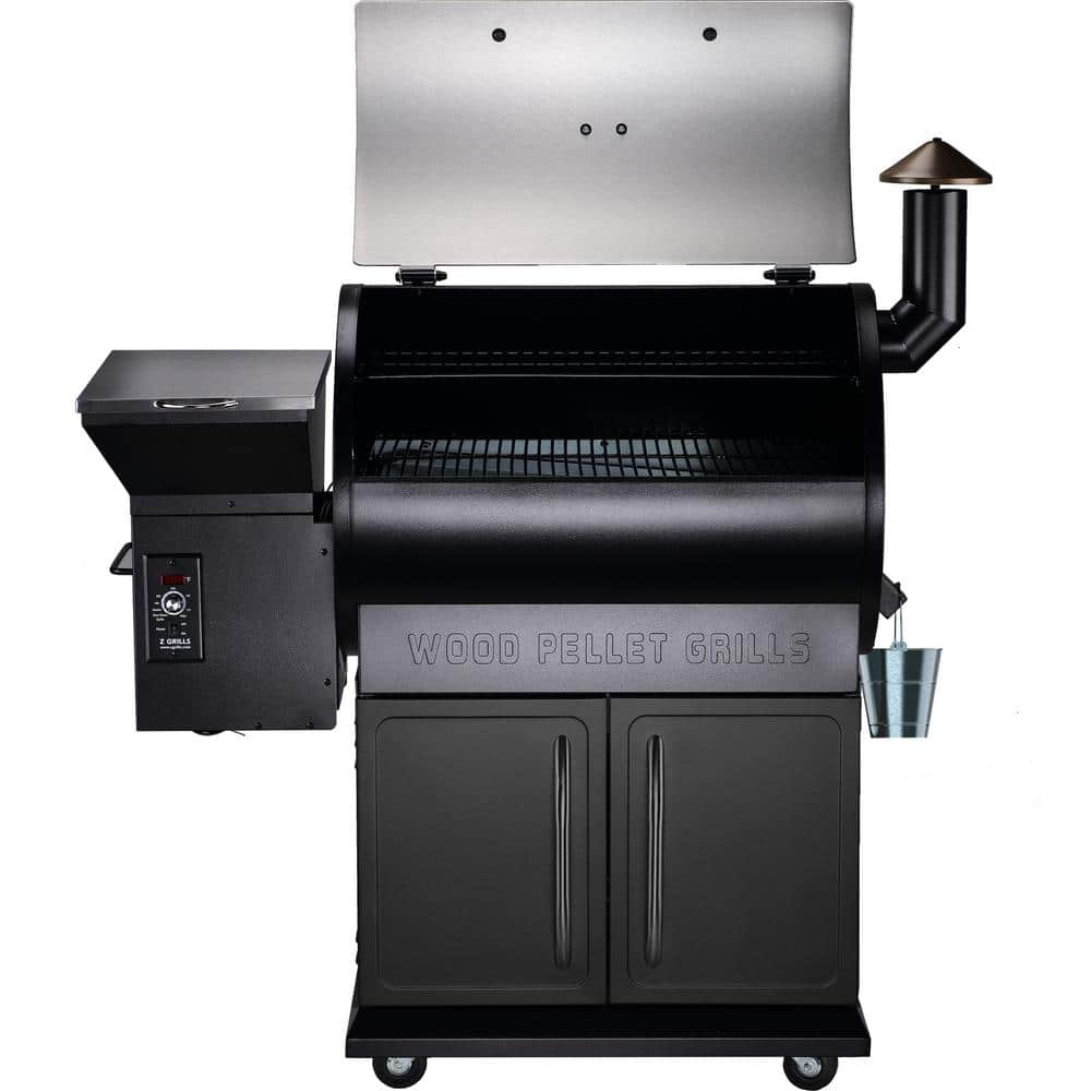 Z GRILLS 694 sq. in. Pellet Grill and Smoker, Stainless Steel ZPG-700E