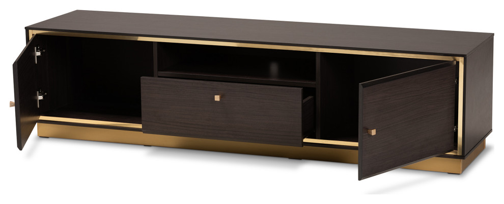 Warner Transitional   Contemporary   Entertainment Centers And Tv Stands   by Baxton Studio  Houzz