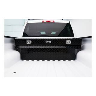 UWS 59.875 in. Gloss Black Aluminum Full Size Crossbed Truck Tool Box TBC-60-N-BLK