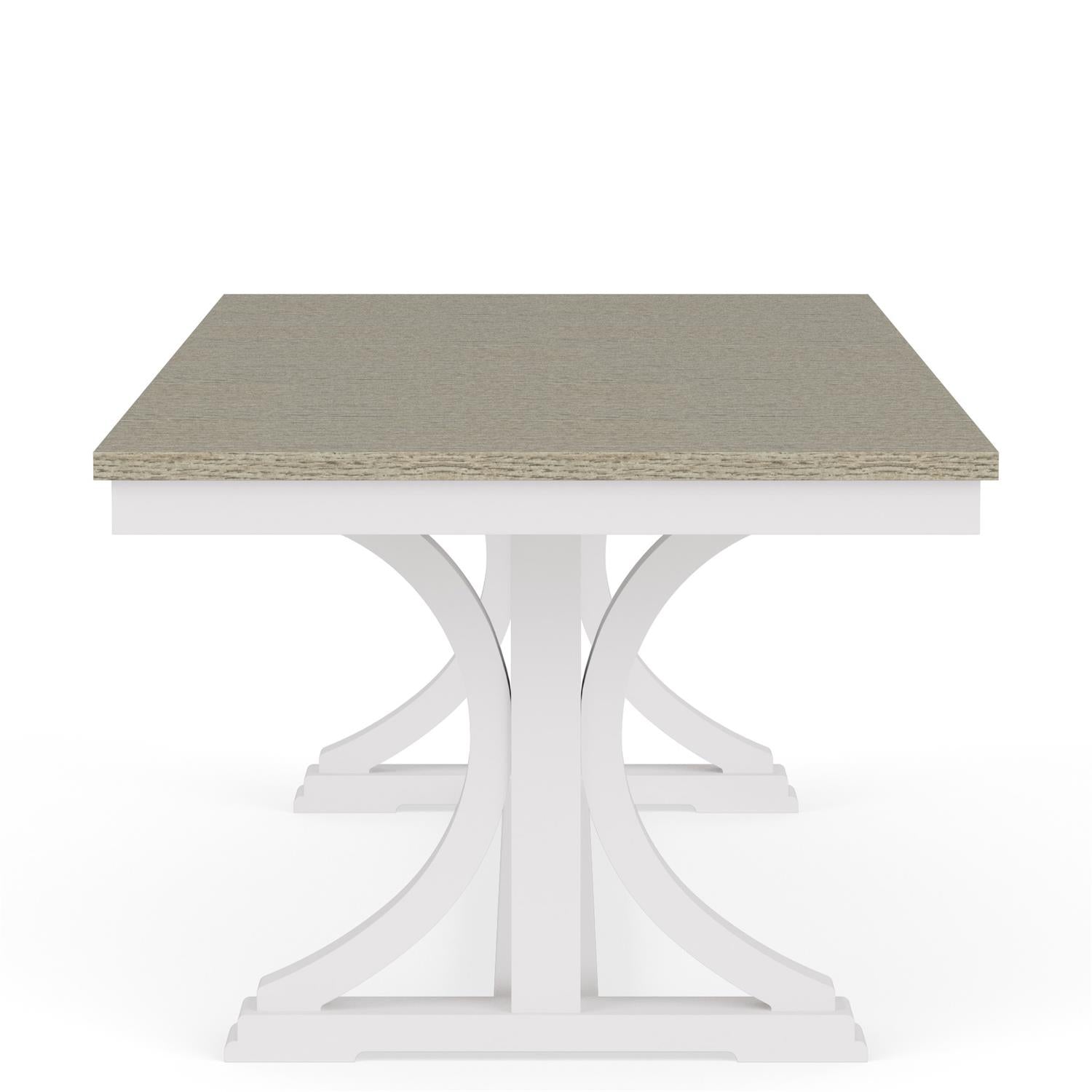 Napa White (76-94) Trestle Dining Table