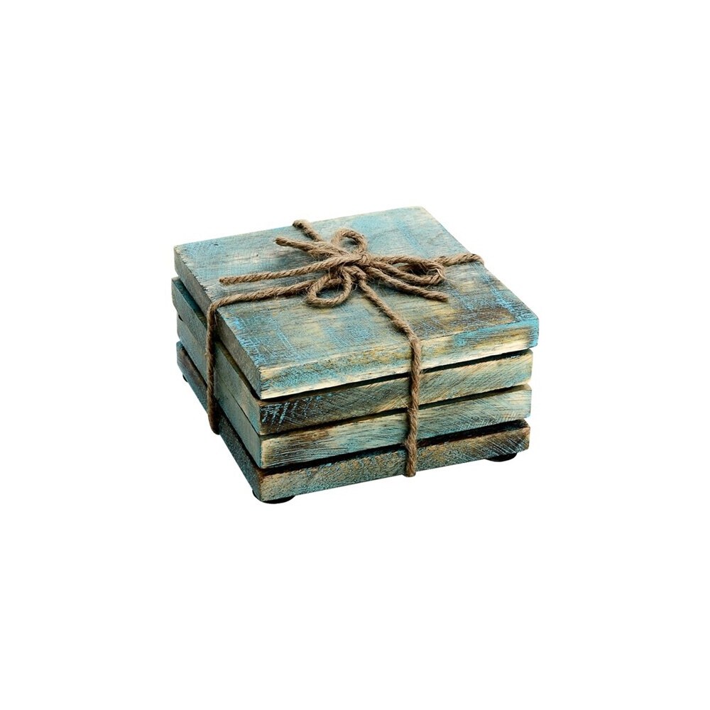 Mascot Hardware Sprayed Effected Square Coaster   Set of 4