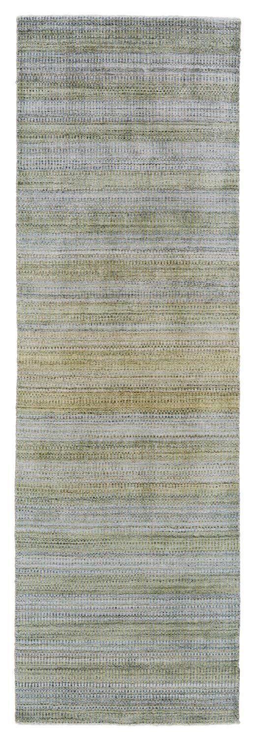 Rocero Hand Woven Green and Blue Rug by BD Fine