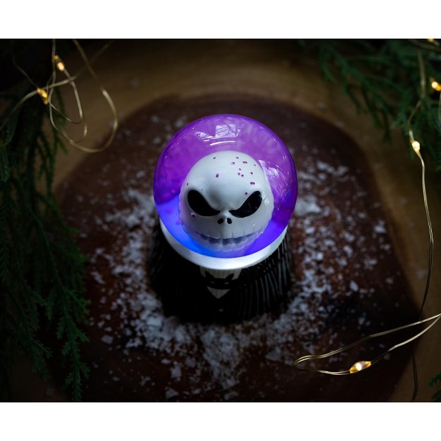 Silver Buffalo Disney The Nightmare Before Christmas Jack 2 5 inch Mini Light up Snow Globe