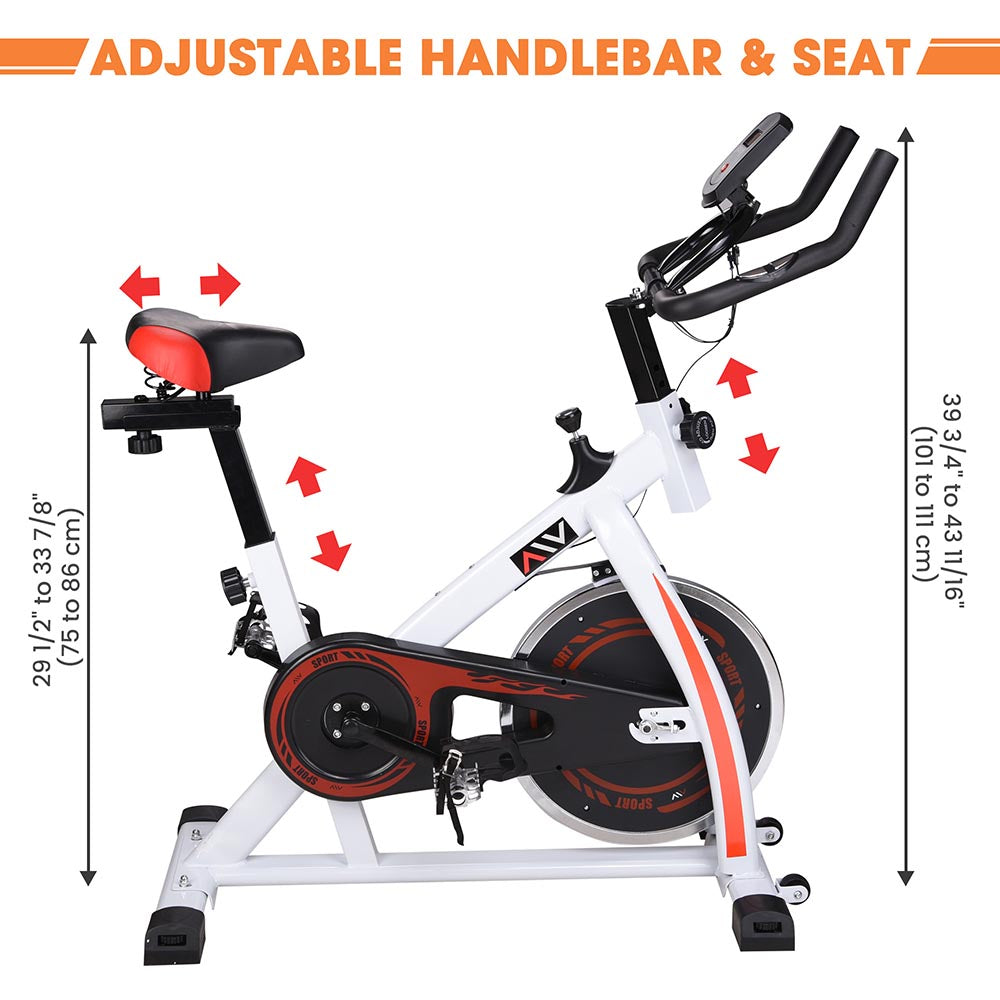 Yescom Indoor Cycling Workout Exercise Bike White