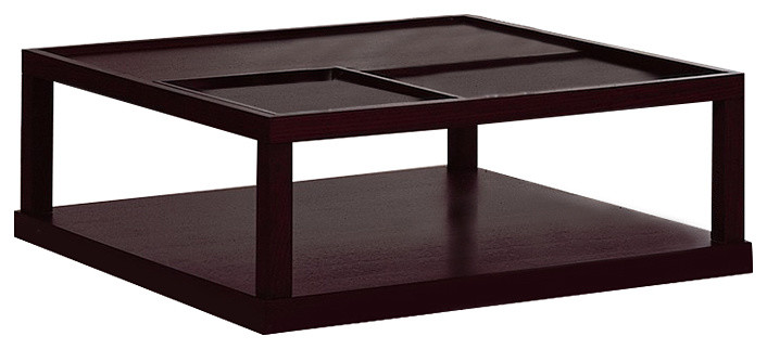 Parson Coffee Table With Removable Tray   Transitional   Coffee Tables   by BH Design  Houzz