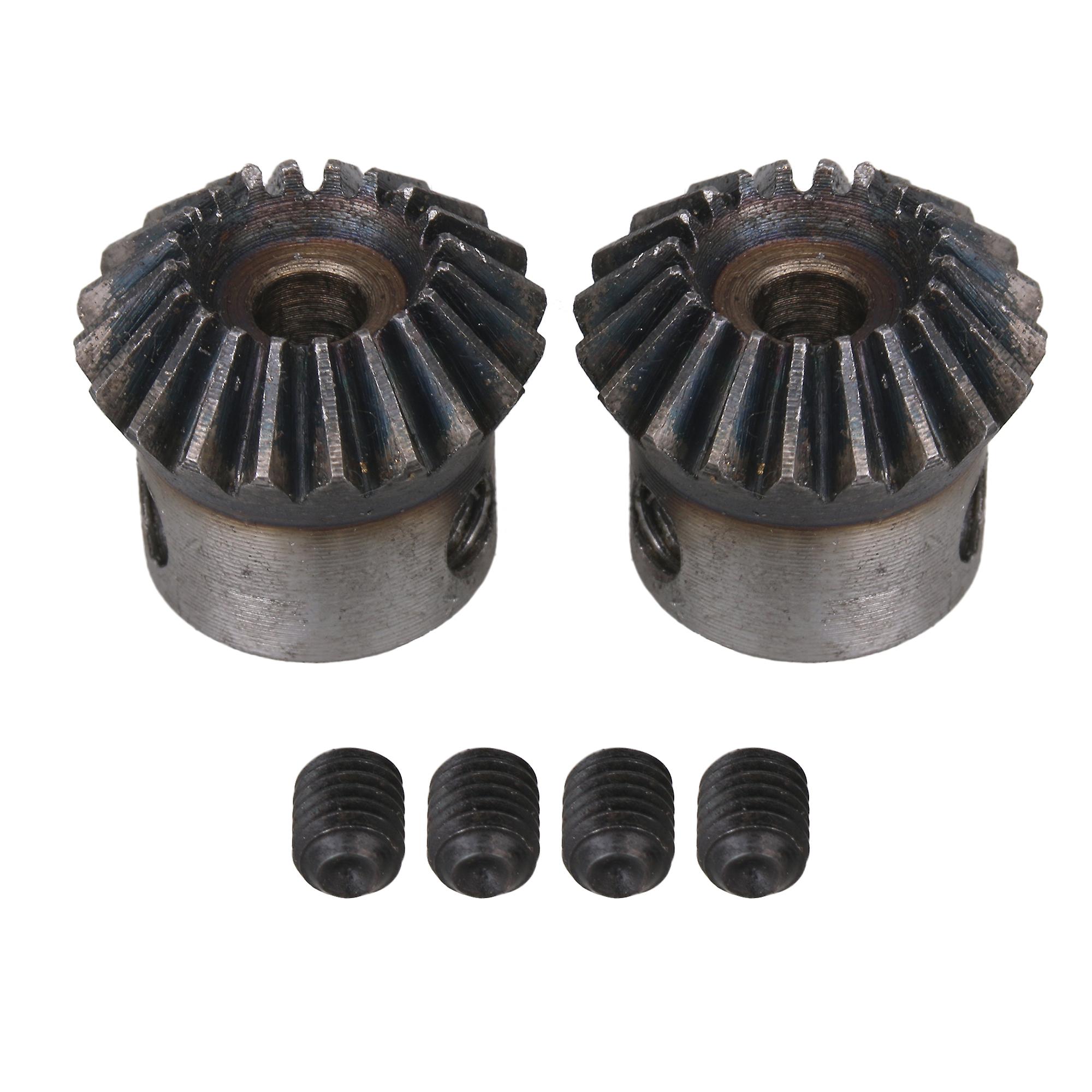 Teeth Steel 1 Module Tapered Bevel Pinion Gear Wheel Bore