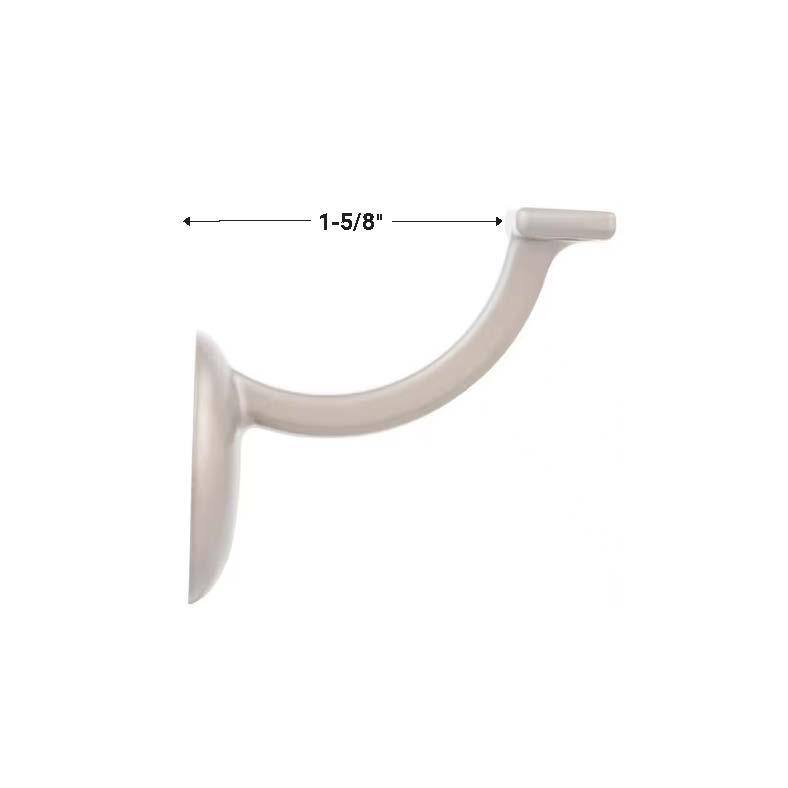 EVERMARK Stair Parts 601-B-MD Brushed Nickel Stair-Rail Wall Bracket Accessory 9001211