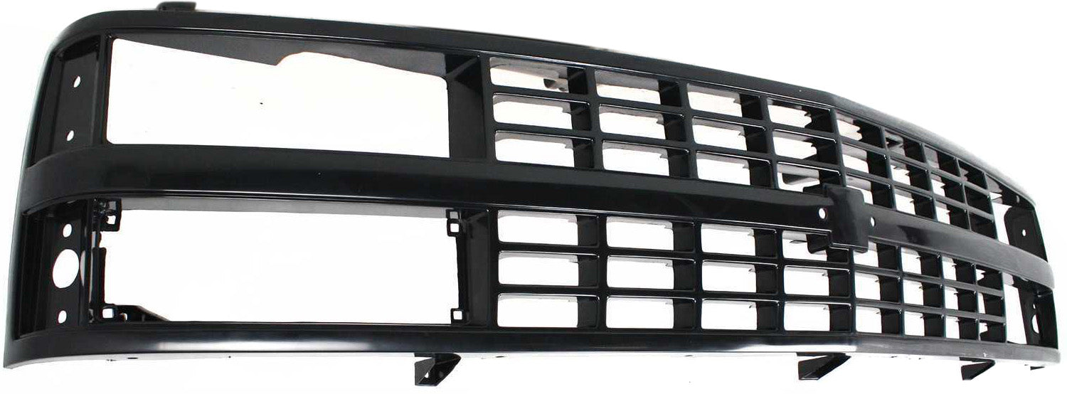 Grille Assembly Compatible With 1988-1993 Chevrolet C1500 1992-1993 Blazer Black Shell and Insert