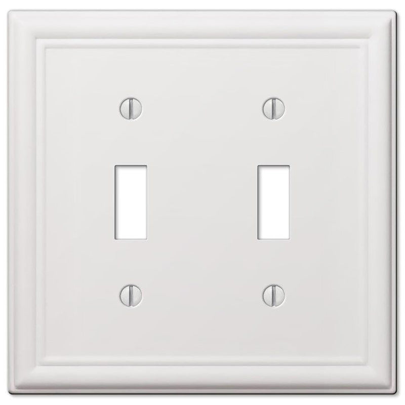 WALLPLATE CHELSEA 2T WHT