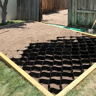 VEVOR Gravel Grid 9 ft. W x 17 ft. L x 2 in. H Geocell Ground Grid 1885 LBS Per Sq Patio Ground Grid Paver for Slope Driveways TGGS22CM-H5000001V0