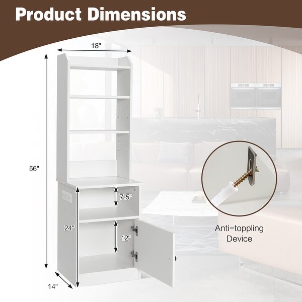 Nightstand with Charging Station - 55