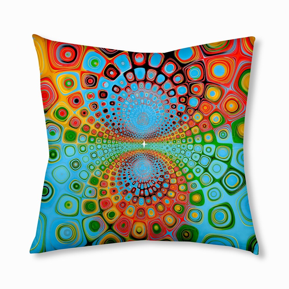 Bohemian   Eclectic Spring Pallet Design Tufted Floor Pillow