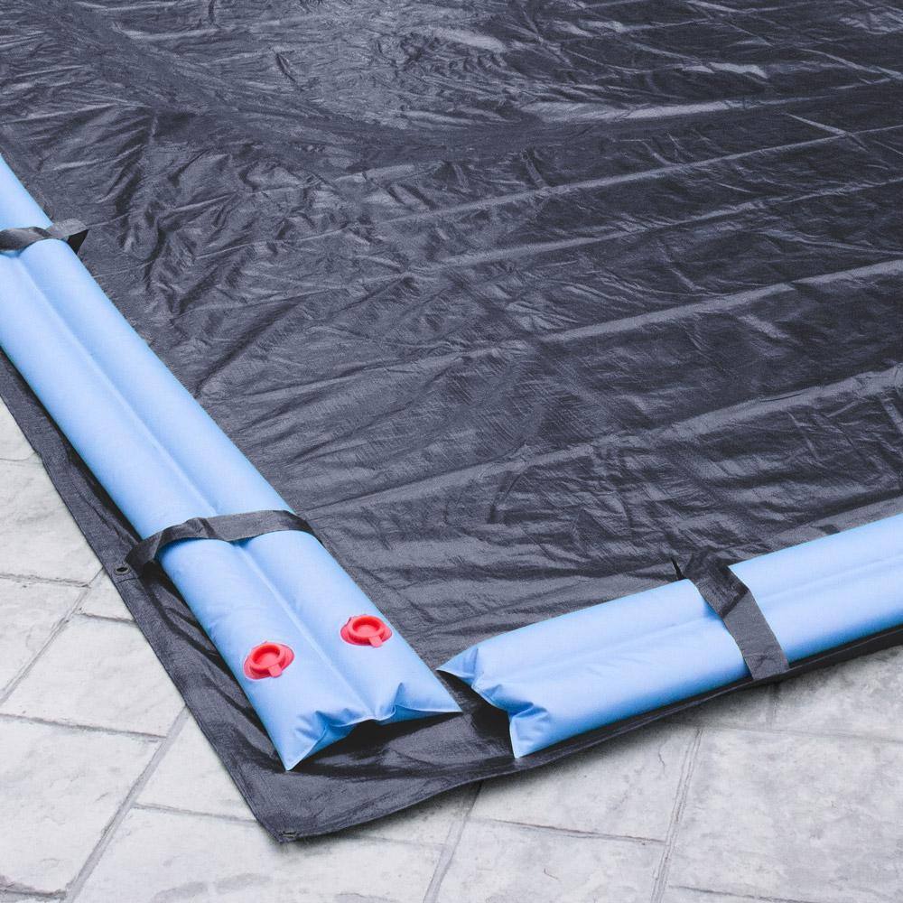 Pool Mate Classic 16 ft. x 32 ft. Rectangular Navy Blue Winter Pool Cover 361632R-PM