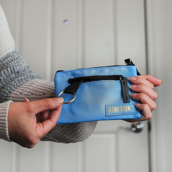 A Crowded Coop Star Trek Blue Uniform Coin Purse