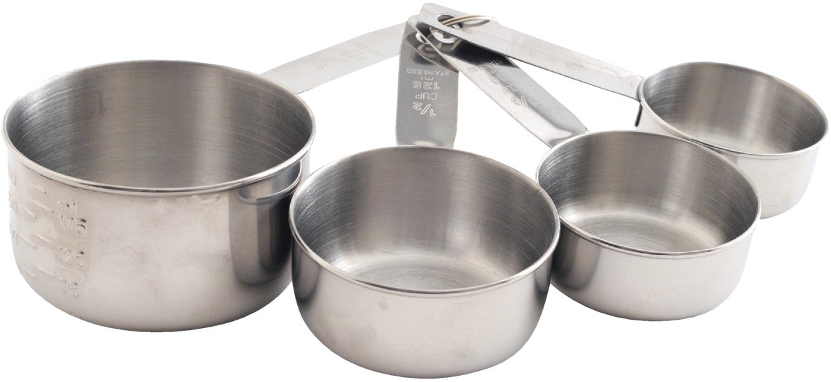 Norpro 4-Piece Measuring Cup Set Silver