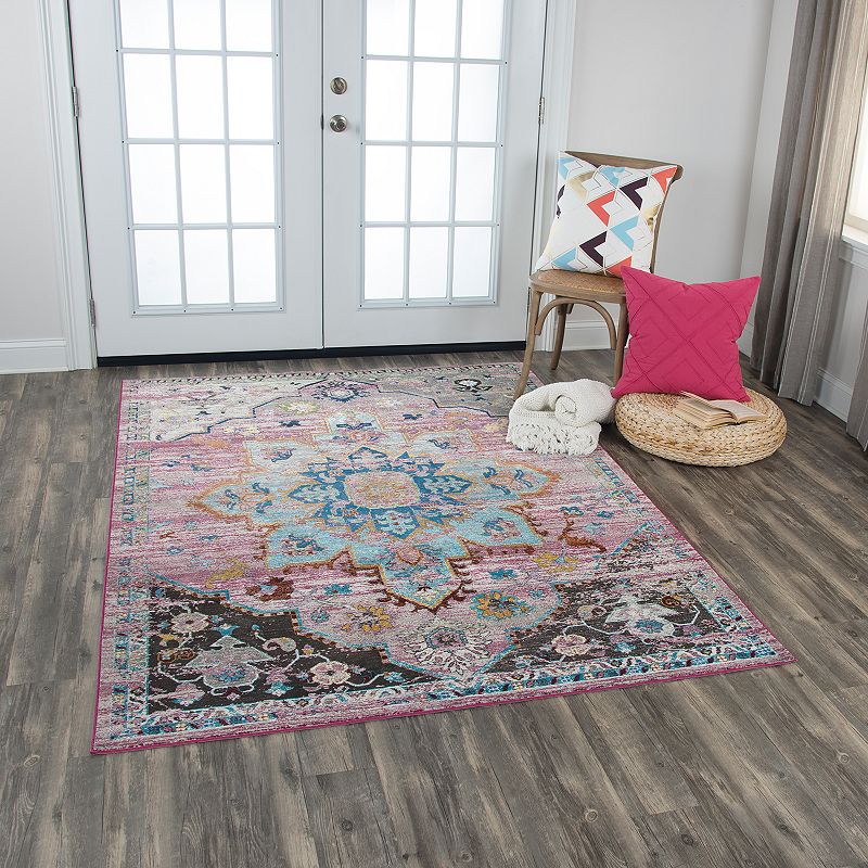 Rizzy Home Princeton Colorful Medallion Rug