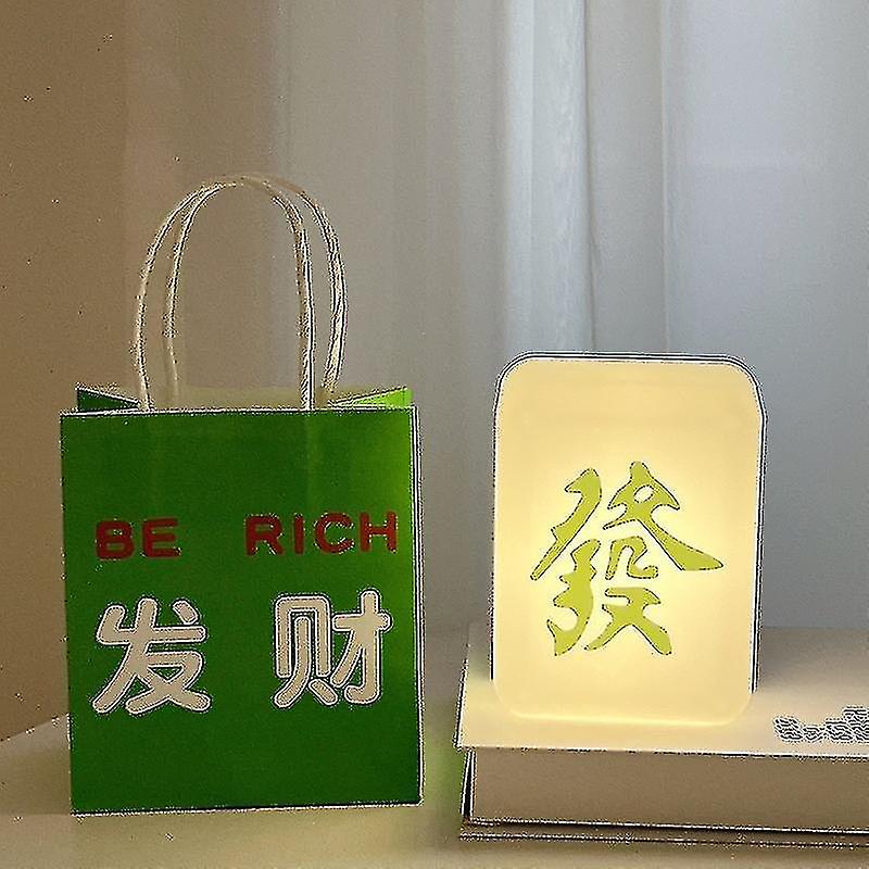 Chinese Mahjong Style Led Retro Night Light Warm Light Mood Ligh