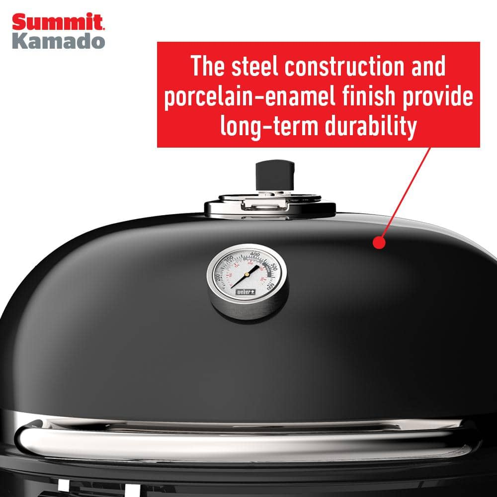 Weber Summit Kamado E6 24 in. Charcoal Grill in Black 18201001