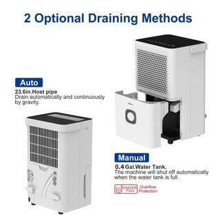 Shinco 30 pt. 1500 sq.ft. Dehumidifier in. White with Auto Defrost Quietly Remove Moisture Activated Carbon Filter Timer JSXKRY071801