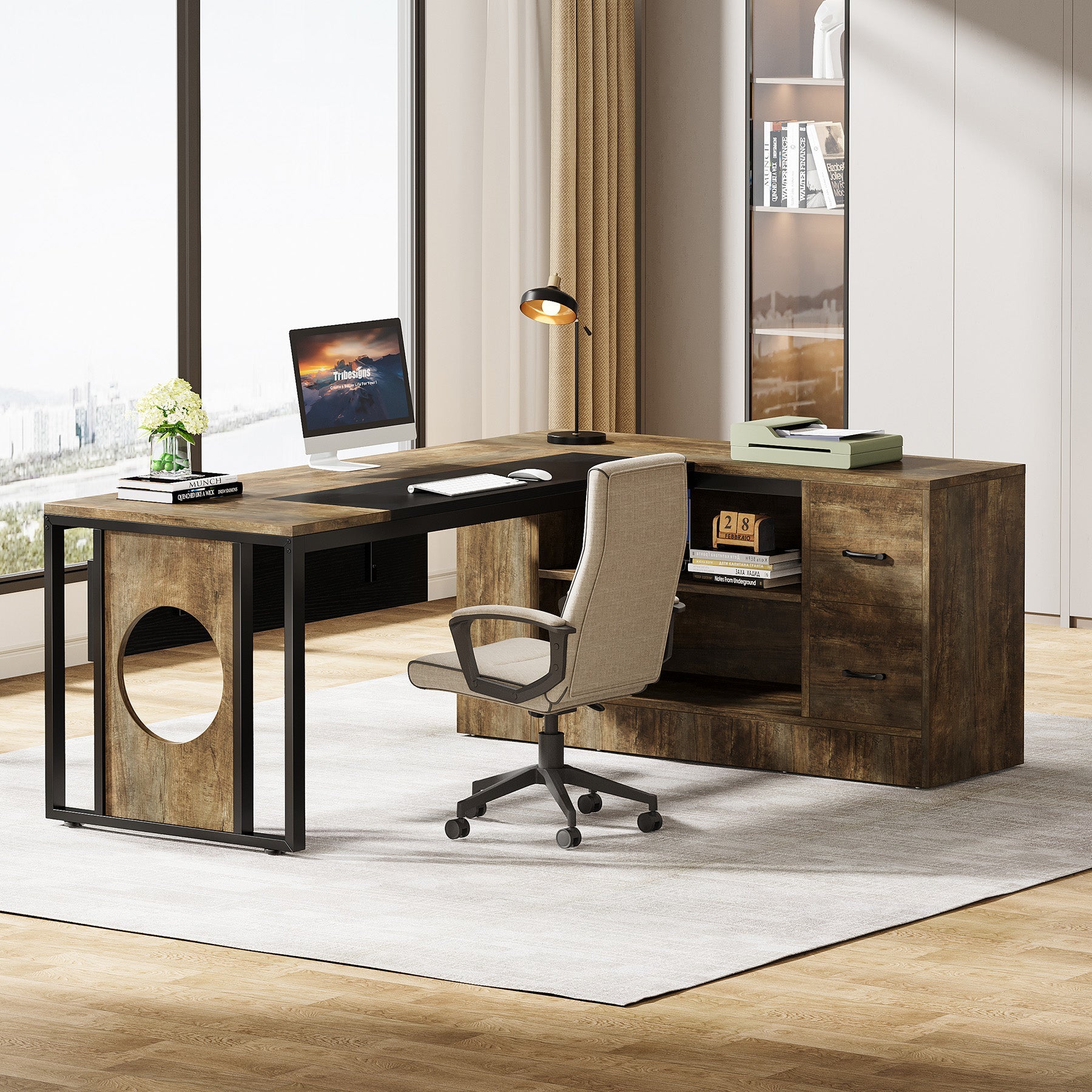 L-shaped Executive Desk, 78