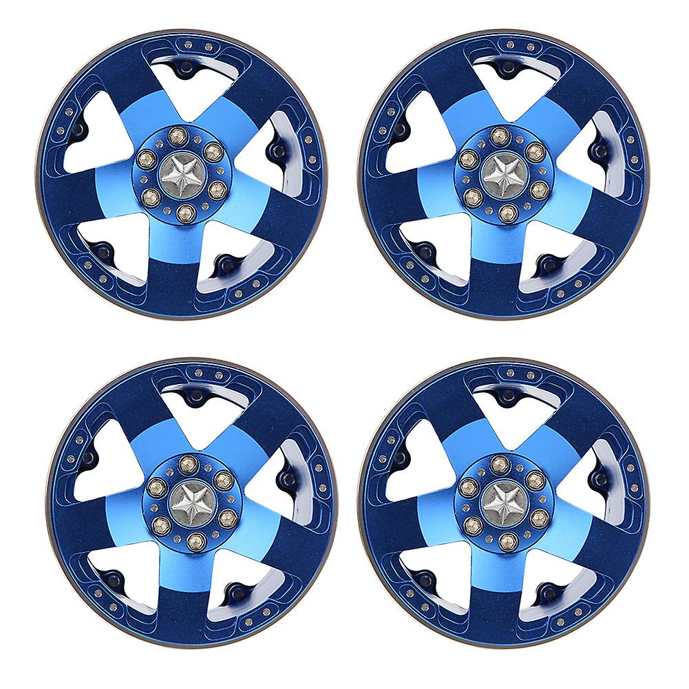 4pcs/pack Trx4 Scx10 D90 2.2inch Metal Wheel Rims Universal For 1/10 Rc Crawler