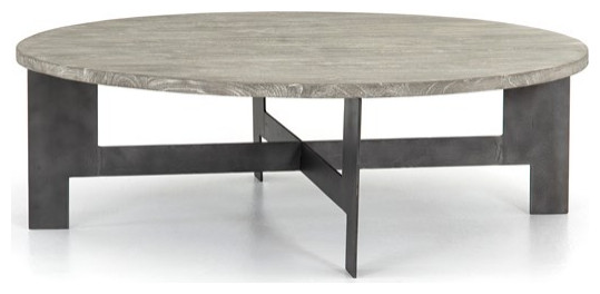 Perez Coffee Table Gunmetal  Charcoal   Transitional   Coffee Tables   by Rustic Home Furniture Deco  Houzz