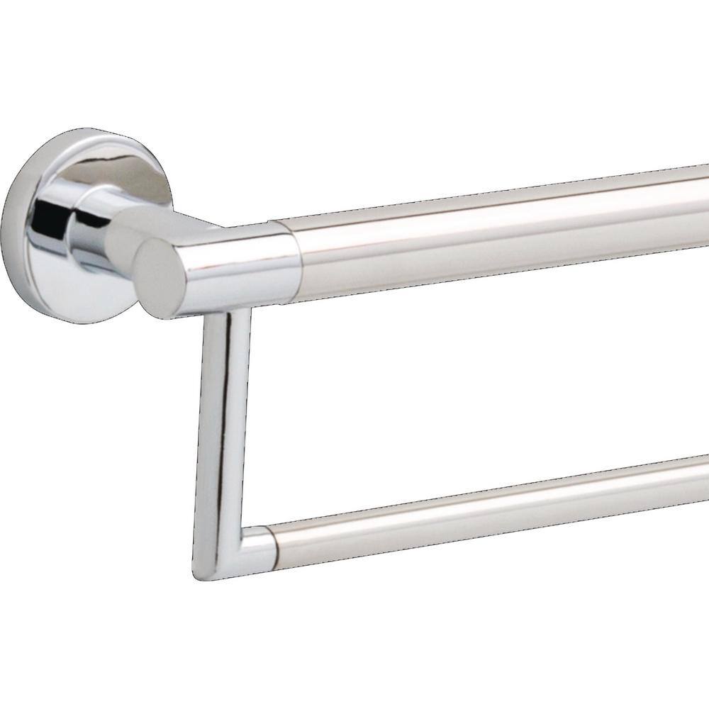 Delta Decor Assist Contemporary 24 in. Towel Bar with Assist Bar in Chrome 41519