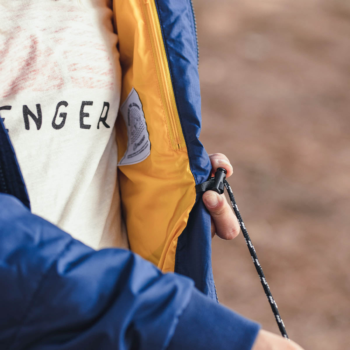 Flora Long Recycled Insulated Jacket - Rich Navy