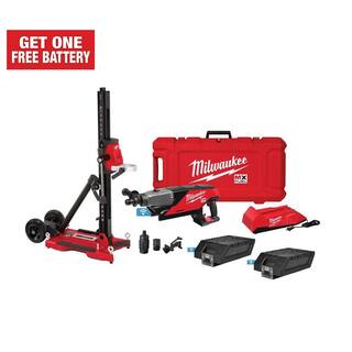 MW MX FUEL Lithium-Ion Cordless Handheld Core Drill Kit with Stand 2 Batteries and Charger MXF301-2CXS