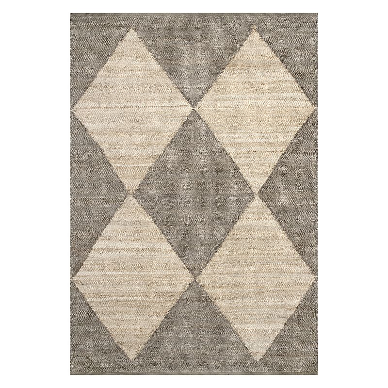 nuLOOM Pandora Diamond Jute Area Rug