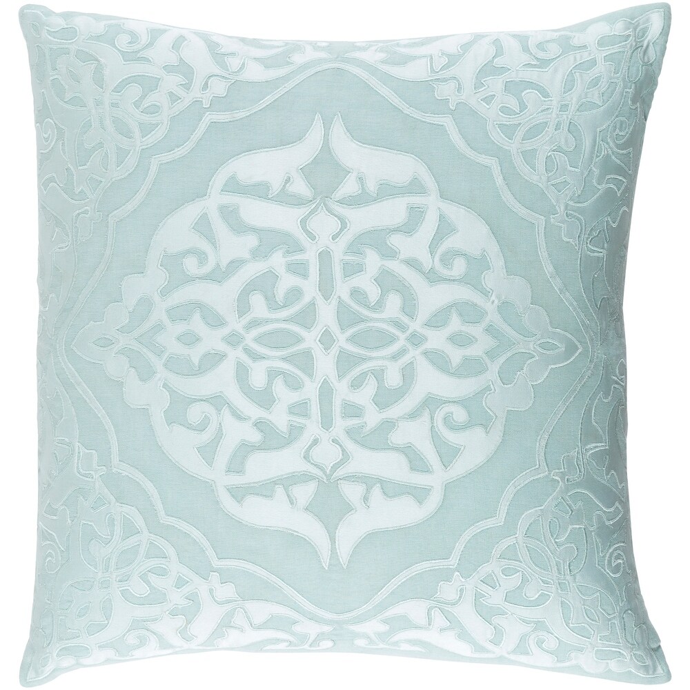 Decorative Fort Collins Mint 22 inch Throw Pillow Cover