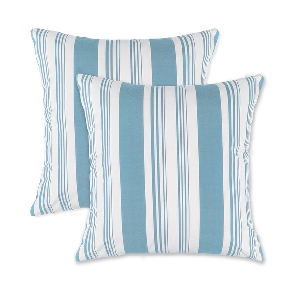 19” Square Outdoor/Indoor Zippered Pillow Cover， (set of 2) By Austin Horn Classics