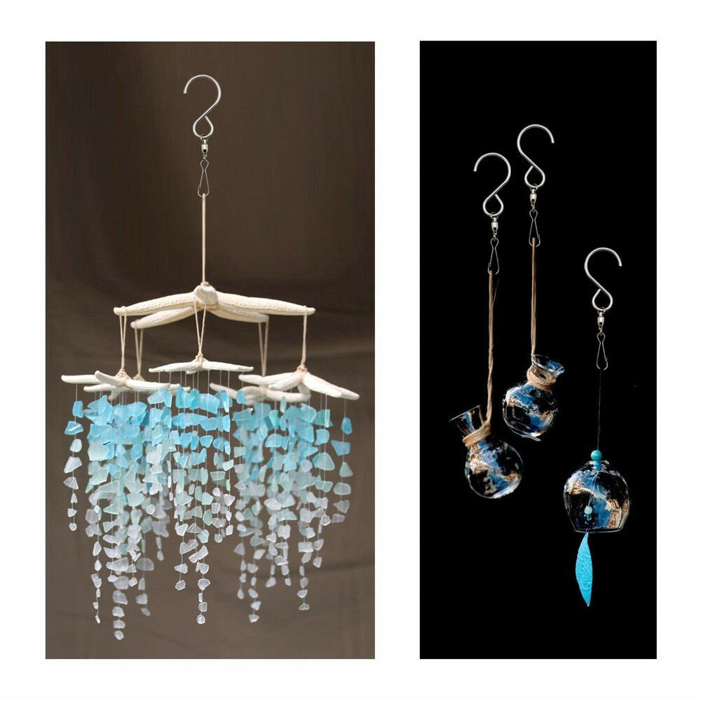 Swivel Hooks Clips Hanger for Hanging Wind Chimes Crystal Twisters Spinning Deco