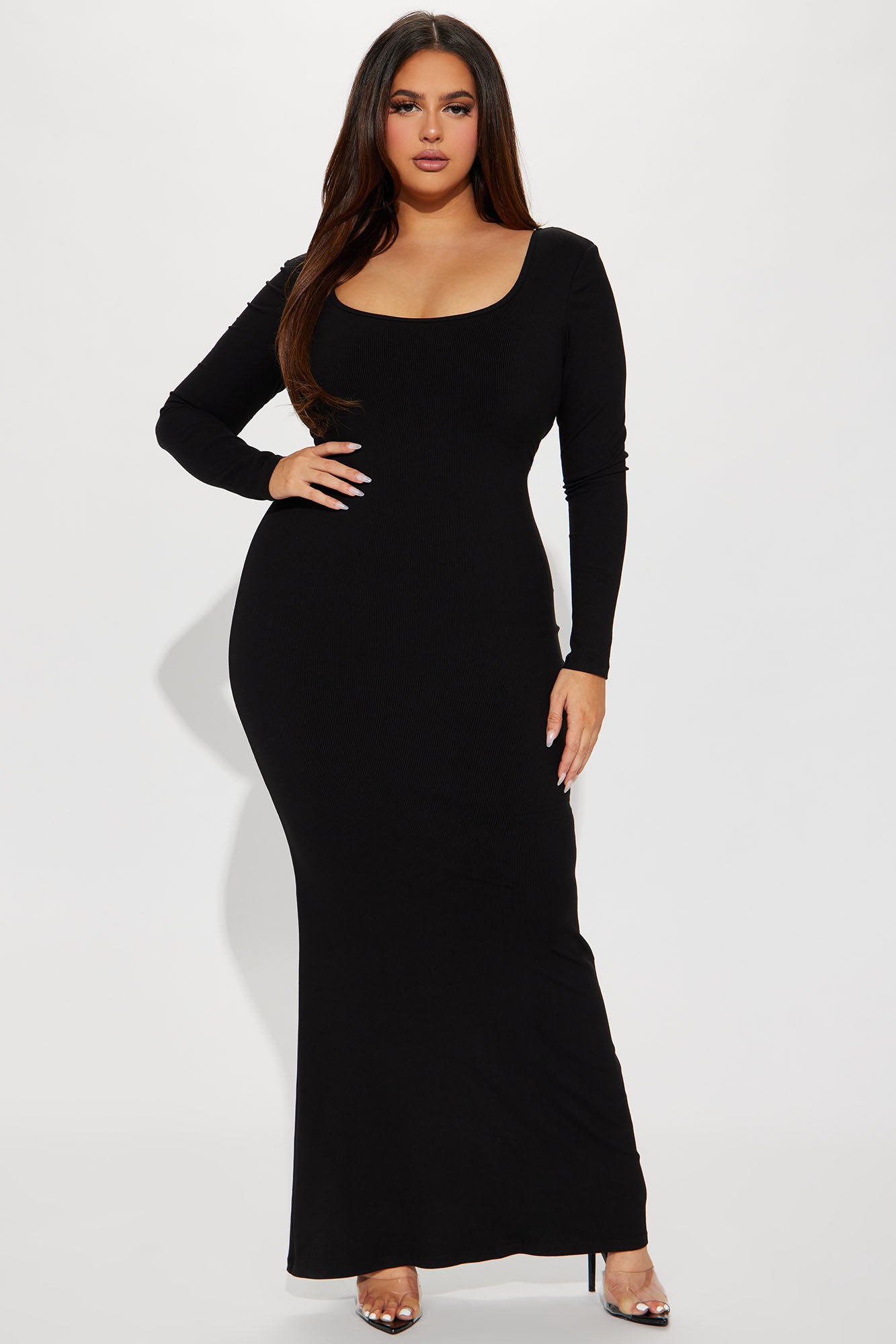 Ariana Shapewear Maxi Dress - Black