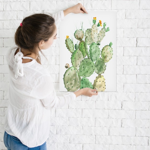 Americanflat Botanical Sunny Cactus By Pi Creative Art Poster