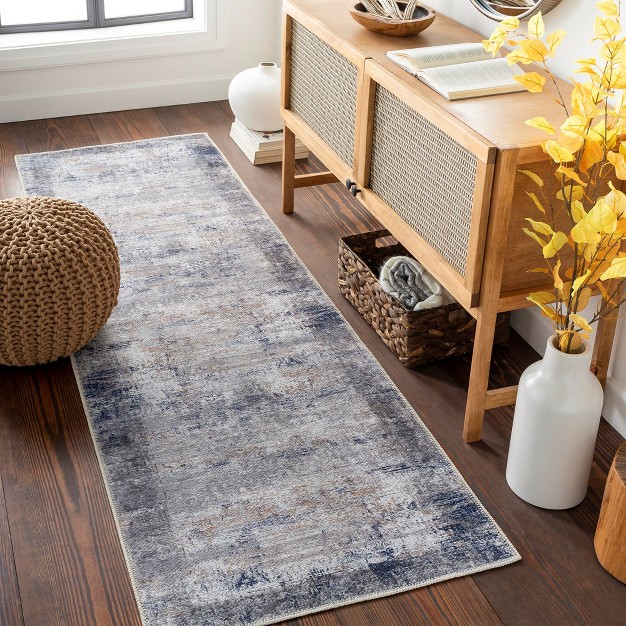 Mark amp Day What Cheer Washable Woven Indoor Area Rugs Dark Blue