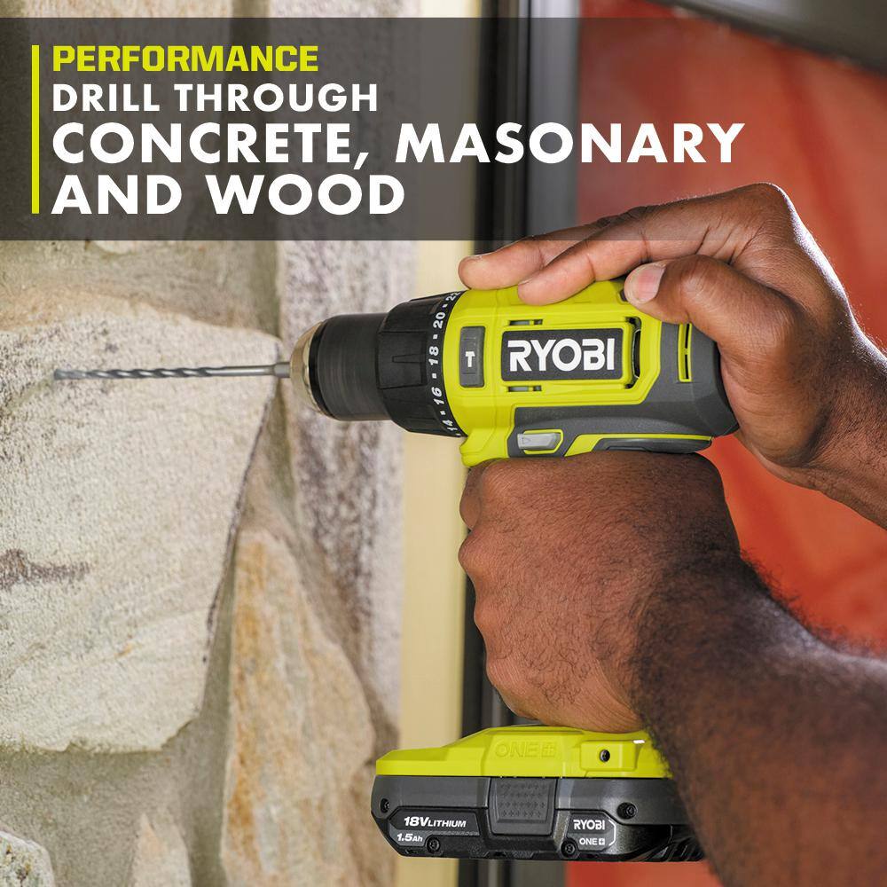 RYOBI ONE+ 18V Cordless 12 in. Hammer Drill (Tool Only) PCL220B