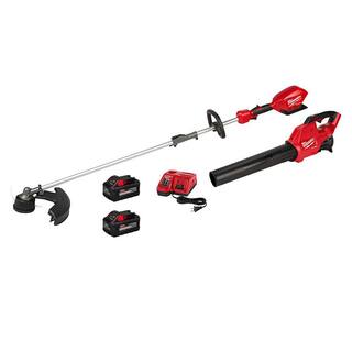 MW M18 FUEL 18-Volt Lithium-Ion Brushless Cordless QUIK-LOK String TrimmerBlower Combo Kit (2-Tool) w(2) 8 Ah Batteries 3000-21-48-11-1880